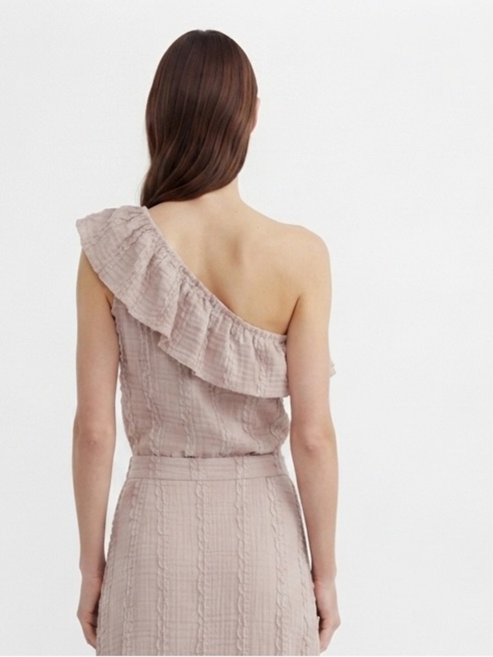 GLG One Shoulder Textured Top - Picture 3 of 6